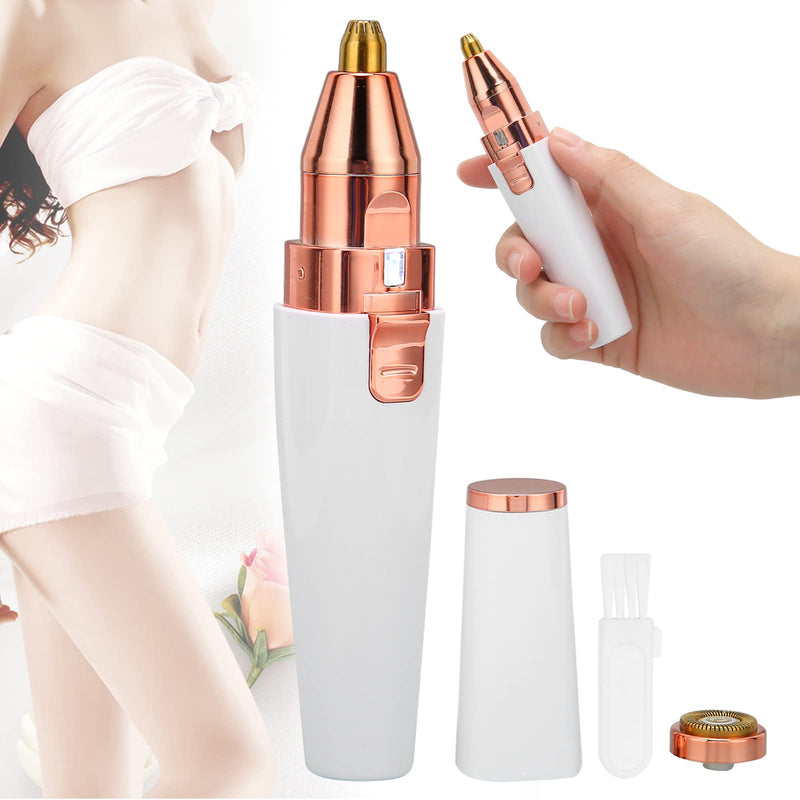 Hair Remover for Women,Rechargeable Eyebrow Trimmer & Hair Remover 2 IN 1 Eyebrow and Painless Hair Remover Eyebrow Lips Body Hair Removal for Women with