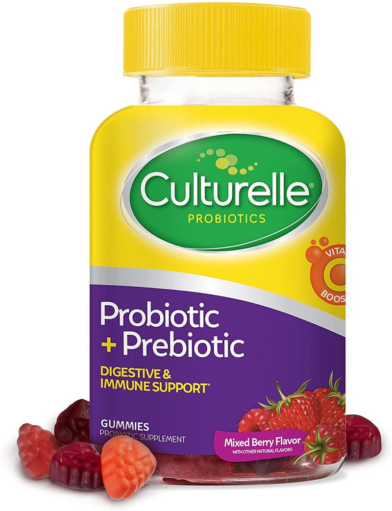 Culturelle Probiotic Gummies Bundle – Daily Probiotic Gummies for Men and Women + Daily Probiotic Gummies for Kids with Prebiotics and Vitamin C Boost, Digestive + Immune Support, Gluten Free Unflavored 82 Count (Pack of 1)