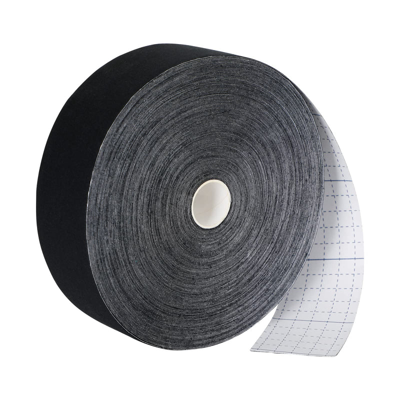 [Australia] - Kinesiology Tape Waterproof Sport Tape Athletic for Support & Protect Muscle Avoid Injury, 2 in. x 115 ft Black Kinesiotape Uncut Roll 