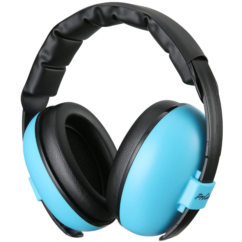 [Australia] - ProCase Baby Ear Protection, Noise Cancelling Headphone for Babies Infant Newborn Toddler up to 36 Months, Soft Hearing Protection Earmuffs for Sleep Travel -Blue Blue 