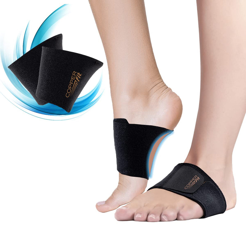 [Australia] - Copper Fit CFACBP Health Unisex Arch Relief Plus with Built-In Orthotic Support, Black 