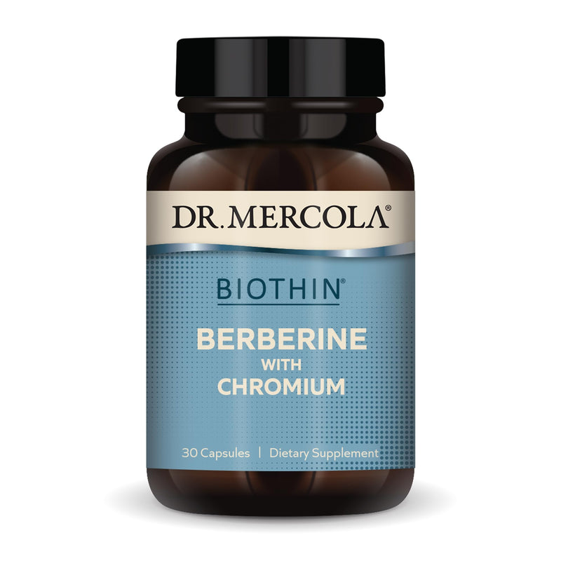 [Australia] - Dr. Mercola Biothin Berberine with Chromium - Supports Healthy Metabolic Function - Enhanced Absorption - Non-GMO, Gluten-Free & Soy-Free - 30 Capsules (30 Servings) 