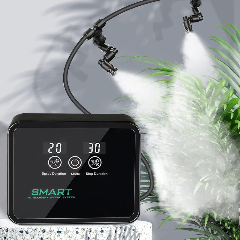 Reptile Humidifiers Smart Misting System, Reptile Mister Automatic with Timer, Terrariums Humidifier with 360°Adjustable Misting Nozzles, Spray Kit for Rainforest Plants Amphibian Touch Version Upgraded - PawsPlanet Australia
