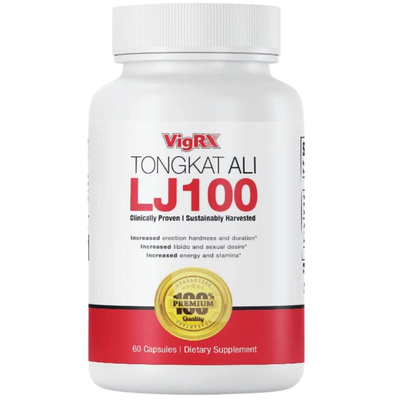 VigRX Tongkat Ali LJ100 for Men - Patented Eurycoma Longifolia with Zinc & B Vitamins - Supports Male Vitality, Energy & Performance - 60 Capsules