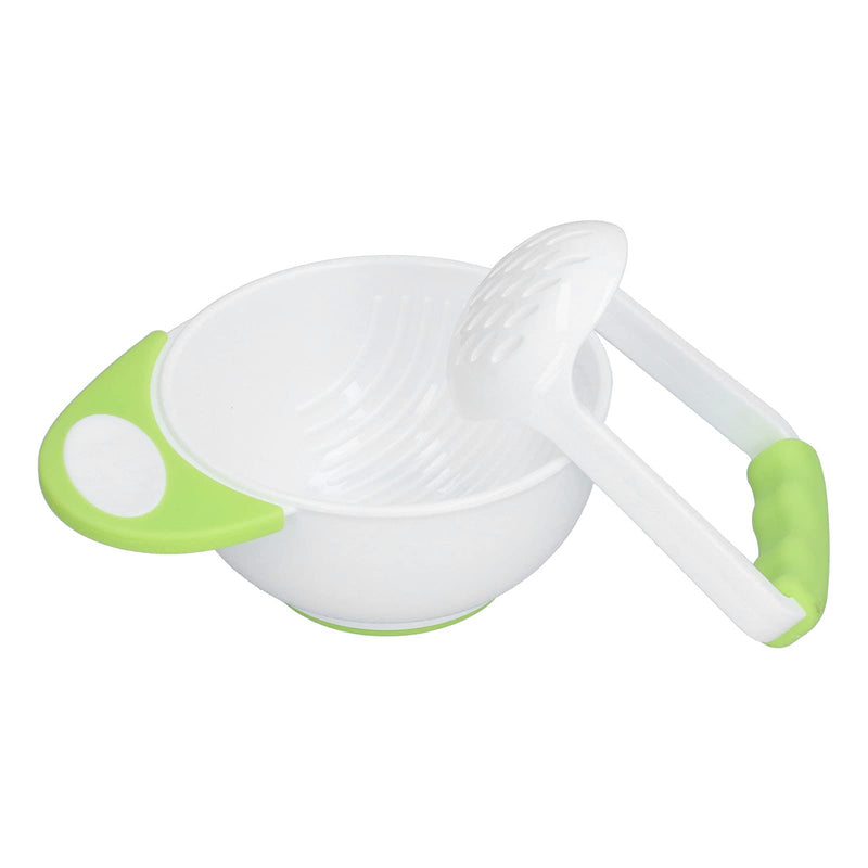 [Australia] - Baby Food Mash Bowl, Convenient Professional Easy Use Anti Scalding Baby Food Masher Bowl Set for Baby Food Mash Bowl for Make Vegetable Puree Fruit Puree 