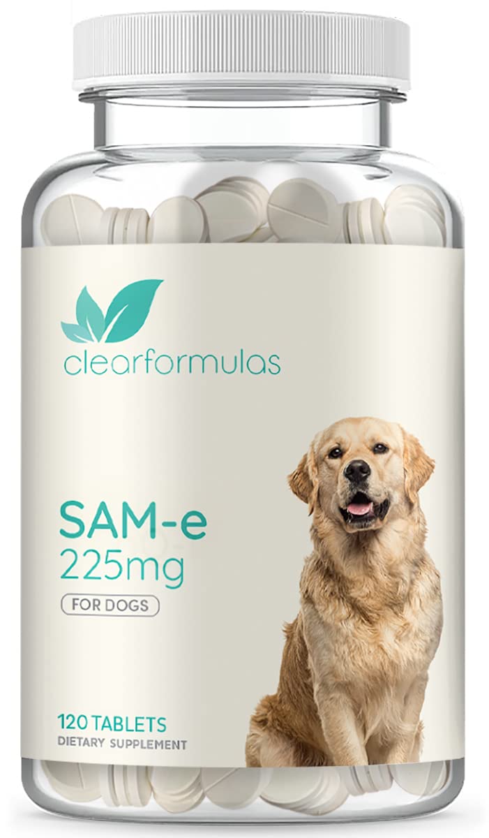 ClearFormulas Sam-e for Dogs, S-Adenosyl-L-Methionine, 225mg 120 Chewable Tablets, Natural Hepatic Liver Health Support - PawsPlanet Australia