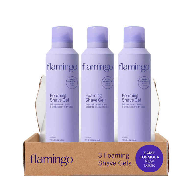 [Australia] - Flamingo Shaving Gel for Women, Foaming Gel with Aloe Vera, 6.7oz, 3ct 2.23 Ounce (Pack of 3) 
