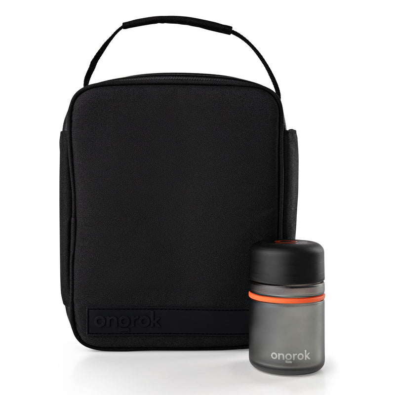 Extra Large Lock Bag (9 x 8 x 3.5), Locking Case with Carbon Technology, Box Comes with Bonus Glass Jar