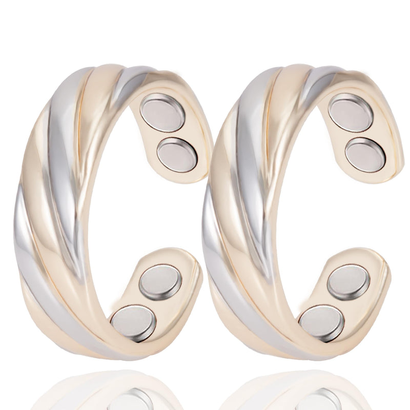 [Australia] - Pure Copper Ring for Women, Magnetic Rings with 3500 Gauss Magnet 