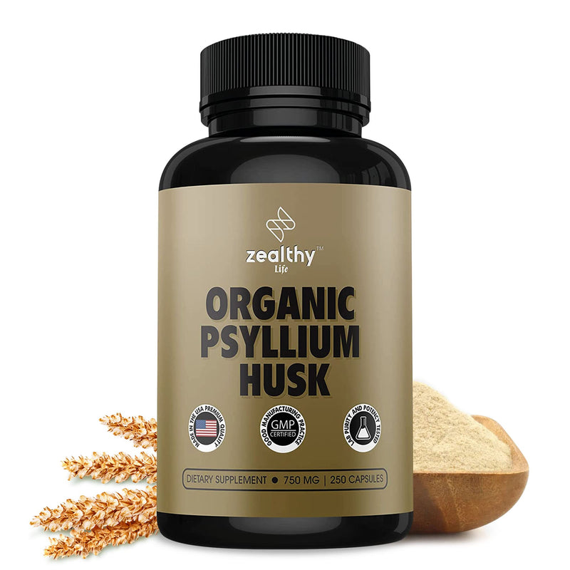 [Australia] - Psyllium Husk Capsules, All-Natural Fiber Supplement, Alternative to Psyllium Husk Powder, Psyllium Husk Capsules for Gut Health* 