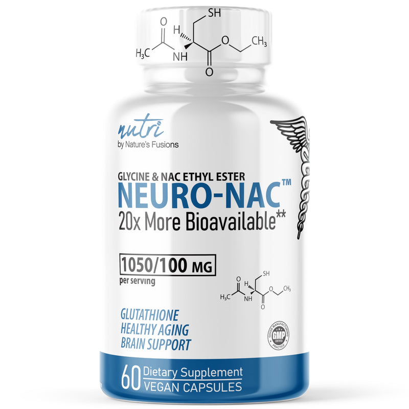 [Australia] - Neuro NAC Supplement N-Acetyl Cysteine Ethyl Ester - 20x More Bioavailable Than NAC 600 mg - Boost Glutathione 10x More Than Liposomal Glutathione - N Acetyl Cysteine Ethyl Ester - NACET (60 Capsules) 