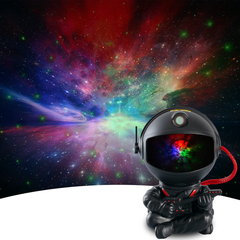 [Australia] - Galaxy Projector, Astronaut Star Projector, Kids Night Light for Bedroom, Adult Playroom,Ceiling, Room Decoration Black 