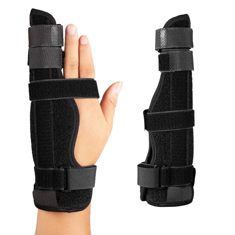 [Australia] - Finger Splint Brace - Adjustable Finger Brace for Ring and Pinky Finger + Trigger Finger Splint - Reversible Finger Immobilizer for Straightening Arthritis Sprains Pain Relief (Right or Left Hand) 