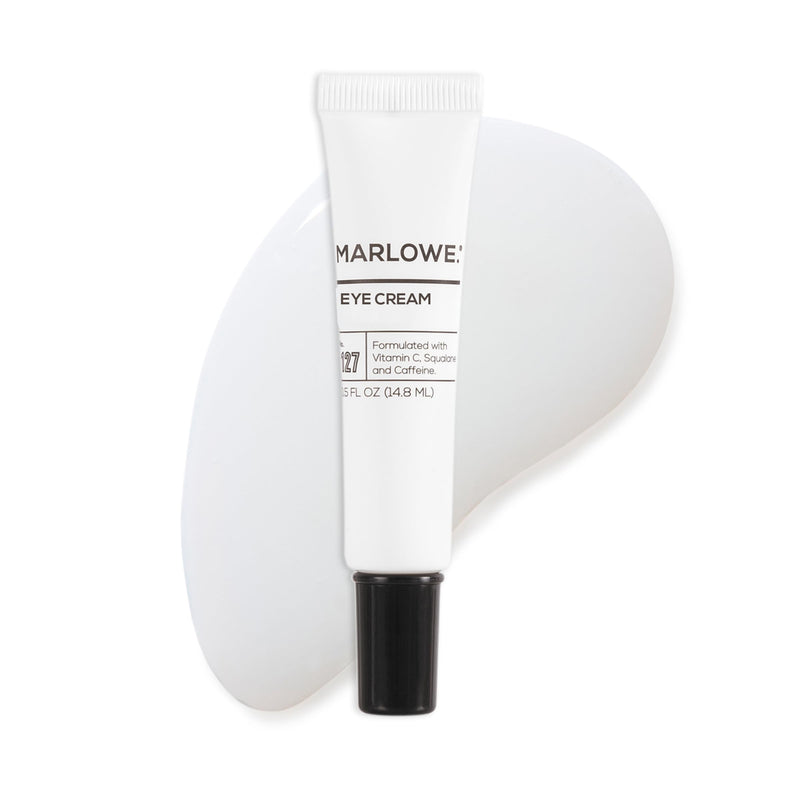 MARLOWE. Eye Cream for Dark Circles and Puffiness, Moisturizing, 0.5 oz | Eye Cream with Vitamin C and Caffeine helps brighten skin and reduce puffiness. Clean vegan, fragrance free.