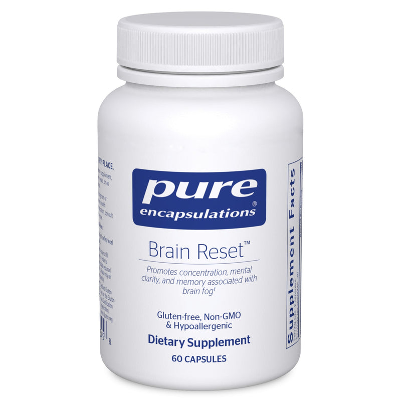 [Australia] - Pure Encapsulations Brain Reset | Supports Concentration, Clarity, and Memory Associated with Brain Fog | 60 Capsules* 