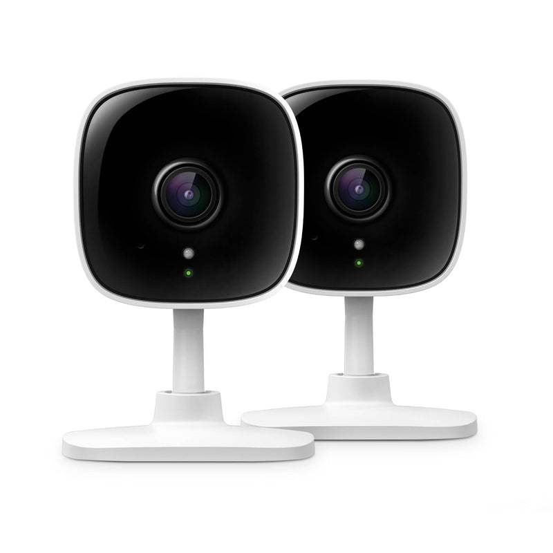[Australia] - TP-Link Tapo 2K Security Camera for Baby Monitor, Dog Camera w/Motion Detection, 2-Way Audio, Night Vision, Cloud & SD Card Storage (Up to 256 GB), Works w/Alexa & Google Home, 2-Pack (Tapo C110P2) White 2 Pack 