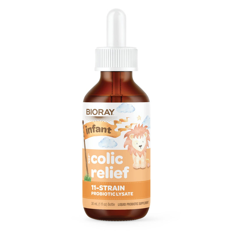 [Australia] - BIORAY Infant NDF Colic Relief - 1 fl oz - 11-Strain Probiotic Lysate - Ease Discomfort in The Stomach, GI Tract & Colon - Non-GMO, Vegetarian, Gluten Free - Approx. 30 Servings 