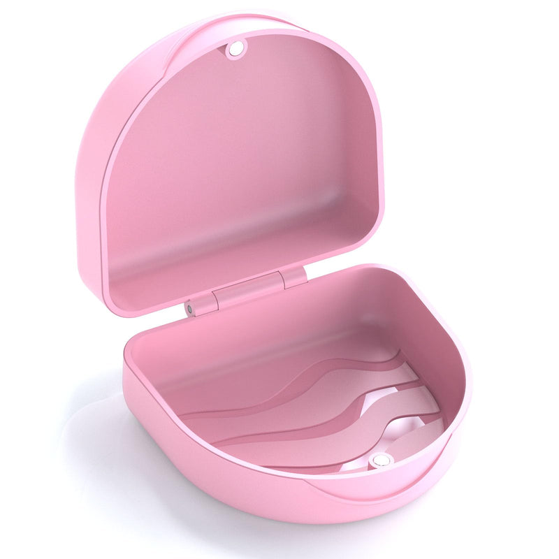 [Australia] - Orthodontic Mouthguard Case Dental Retainer Case-Pink Pink 