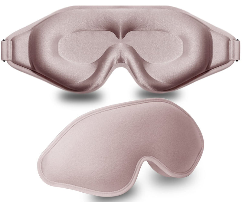 [Australia] - Sleep Mask, 3D Deep Contoured Eye Covers for Sleeping, 99% Block Out Light Eye Mask,Zero Pressure Cup Blindfold for Men Women, with Adjustable Strap for Sleeping, Yoga, Traveling (Pink) Pink 