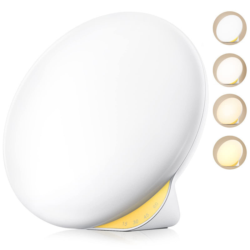 [Australia] - MediAcous Light Therapy Lamp, UV-Free 10000Lux Therapy Light, Sunlight Lamp with 4 Brightness Levels & Color Temperature & Timer, Daylight Lamp with Memory Function, Touch Control & Compact Size 