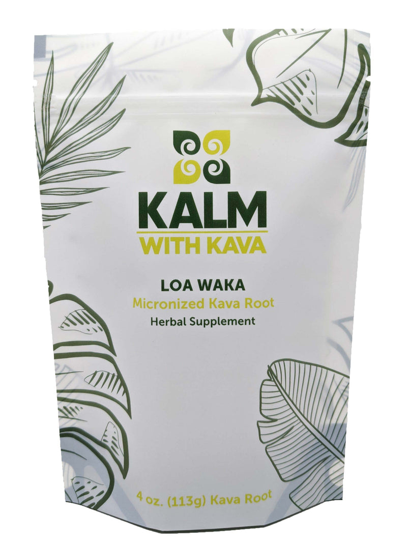 [Australia] - KALM with Kava Loa Waka Micronized Kava (4 oz.) 4 Ounce (Pack of 1) 