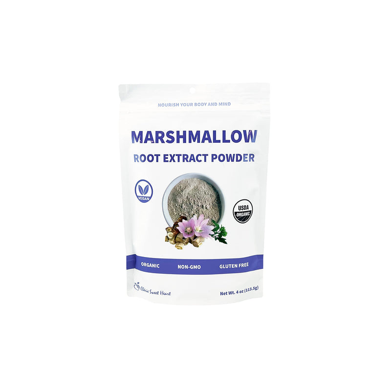 [Australia] - Chérie Sweet Heart USDA Organic Marshmallow Root Powder, Filler Free, Traditional Used, No GMOs, Vegan Friendly, 4 Ounces 4 Ounce (Pack of 1) 