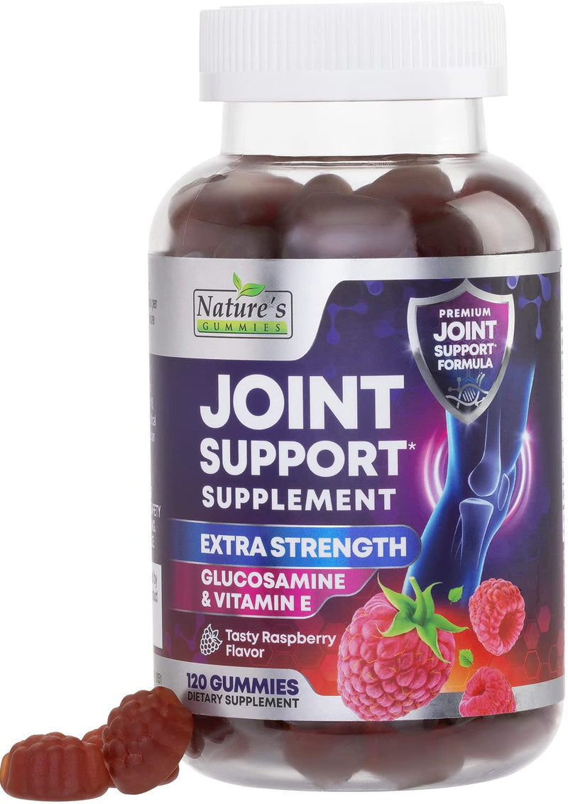 [Australia] - Joint Support Supplement - Extra Strength Glucosamine Joint Support Gummy - Joint Health Support & Flexibility for Back, Knees, & Hands - Vitamin E for Immune Support for Women & Men - 120 Gummies 120 Count (Pack of 1) 