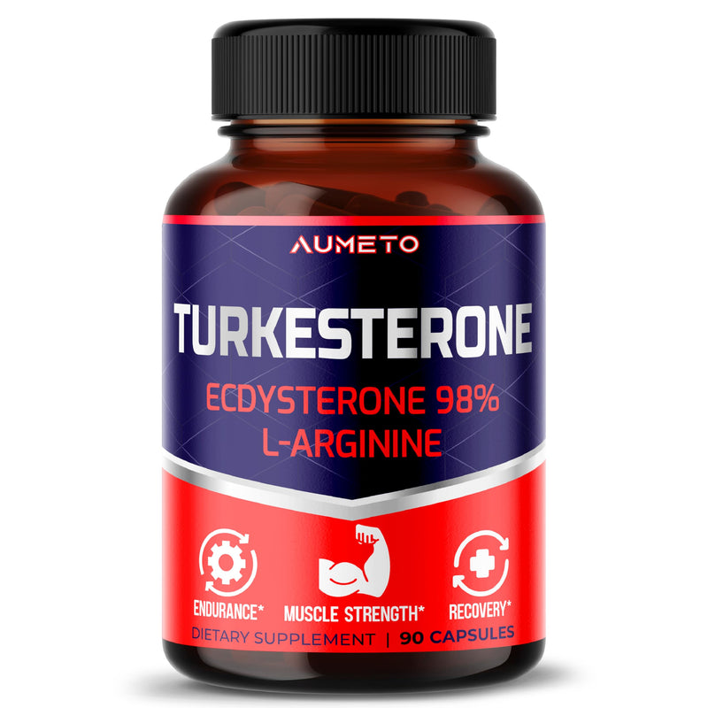 [Australia] - Turkesterone Supplement - Enhanced with L-Arginine, Tongkat Ali, Ginseng, Maca Root, Vitamin D3 - Energy, Endurace & Male Vitality Support (90 Count (pack of 1)) 