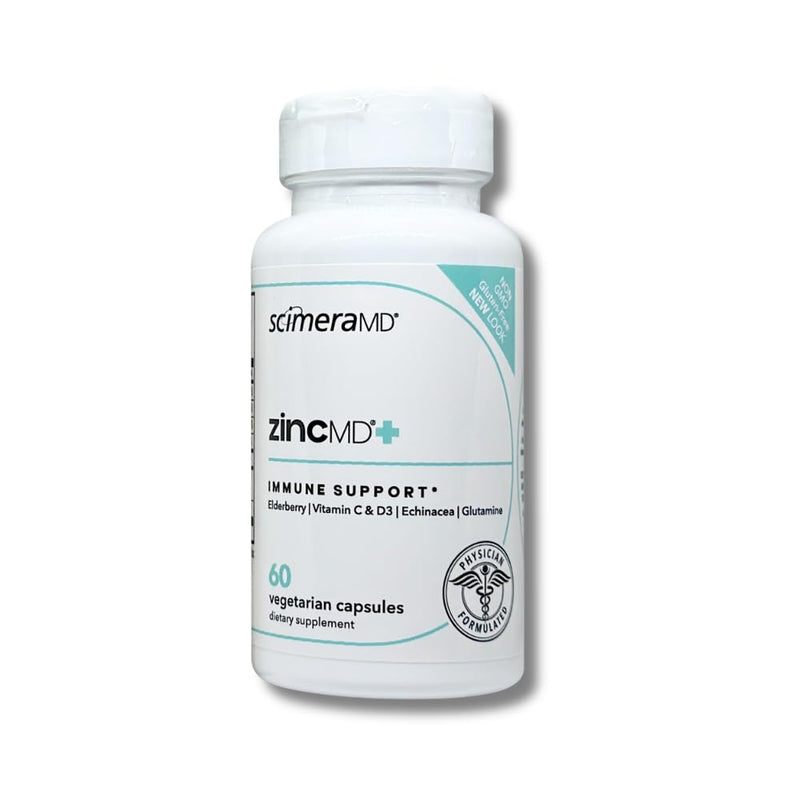 ScimeraMD® ZincMD Immune Support Supplement with Zinc, Elderberry, Vitamin C, Vitamin D, and Echinacea, 60 CT