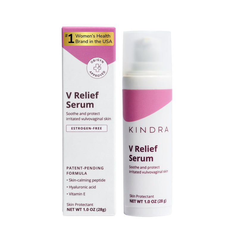 [Australia] - Kindra V Serum - Sensitive Skin Vaginal Vulva Moisturizer Cream Supports Dryness, Burning, Discomfort, Itching - Hormone Free - Up to 60 Applications 1 Ounce (Pack of 1) 