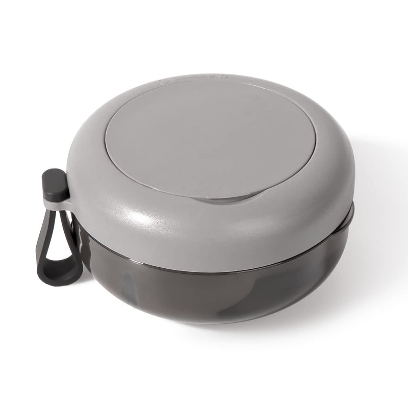 [Australia] - Denture Case, Definitely No-Leak Portable Retainer Case Denture Bath Box for Traveling Perfectly, Denture Cups for Soaking Dentures & Mirror(Black) Black 