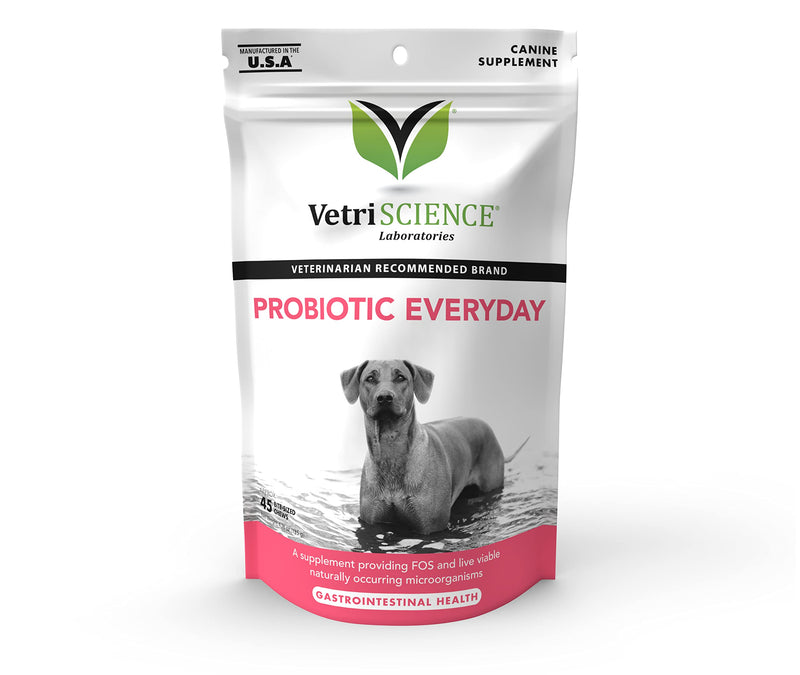 VetriScience Probiotic Everyday for Dogs, 45 Chews - Immune and Digestive Support Supplement for Dogs - PawsPlanet Australia
