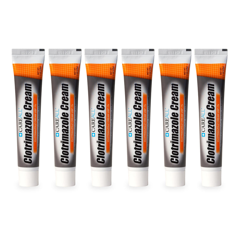 [Australia] - CareAll Clotrimazole Antifungal Cream 1% USP 1.0 oz. (6 Pack), Cures Most Athlete’s Foot, Jock Itch and Ringworm, Sooths and Relieves Itching, Burning and Cracking from These Conditions 
