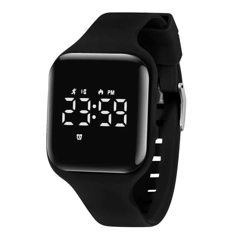 [Australia] - NN BEN NEVIS Kids Watch, Digital Watch for Boys Girls, Sport Watch with Fitness Tracker, Alarm Clock, Stopwatch, No App and Waterproof, Watch for Kids Ages 5-12 01-Black-E 