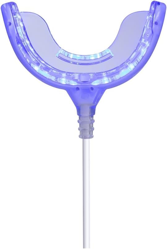 [Australia] - Teeth Whitening Accelerator Light, 32x Blue LED Light Mouth Tray Teeth Whitening Enhancer Light Trays Connected with iPhone/Android/USB for Home Use 