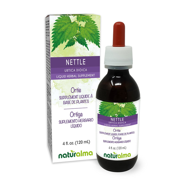 [Australia] - Naturalma Nettle (Urtica dioica) leaf and root Alcohol-free Tincture - 4 fl oz Liquid extract in drops - Herbal supplement - Vegan 4 Fl Oz (Pack of 1) 