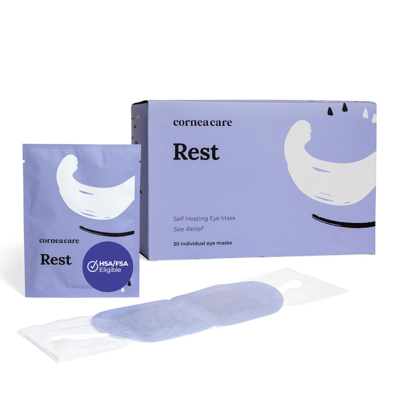 [Australia] - Rest: Self Heating Warm Compress for Eyes | Heated Eye Mask for Fast Relief of Dry Eyes | No Microwave Needed | Eye Treatment Products for Dry Eye Relief | 30 Count | FSA & HSA Eligible Rest (Warm) 1 Count (Pack of 30) 