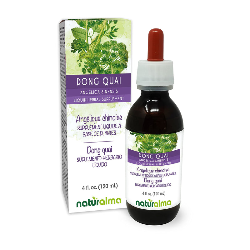 [Australia] - Naturalma Dong quai or Female ginseng (Angelica sinensis) root Alcohol-free Tincture - 4 fl oz Liquid extract in drops - Herbal supplement - Vegan 4 Fl Oz (Pack of 1) 