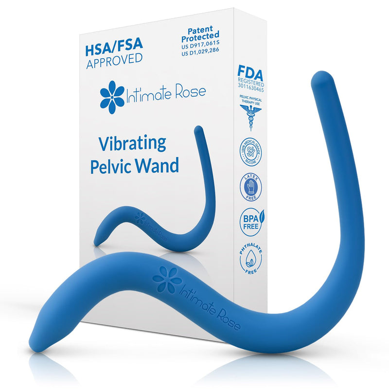 [Australia] - Intimate Rose Pelvic Wand for Pelvic Muscle Pain Relief - Pelvic Physical Therapy Vibration - Men & Women 