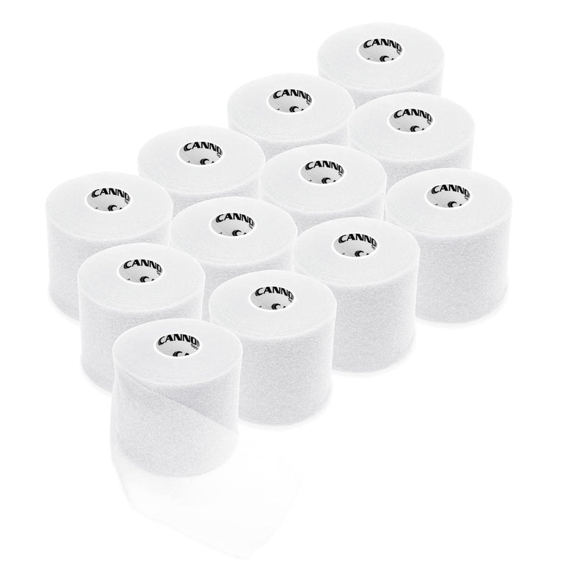 [Australia] - Cannon Sports Pre-Wrap 12-Pack 30 Yards Each Roll 12 Rolls Athletic Tape Wraps White 