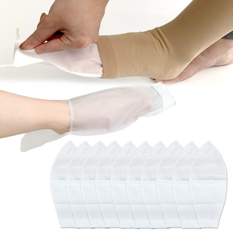 [Australia] - Open Toe Compression Sock Aid for Easy Slide - Slip Stocking Applicator to Help Assist Put On for Elderly, Disabled, Pregnant, 10 Pcs 5 Pair (Pack of 5) 