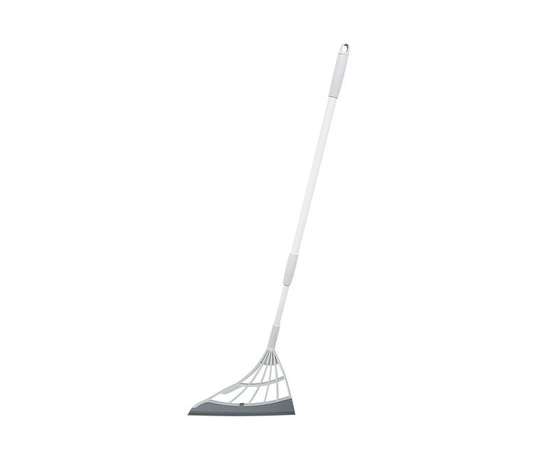 [Australia] - Original Broombi - All-Surface Silicone Broom, Squeegee, Pet Hair Remover - Smart Broom for Indoor Cleaning - Cleans Glass, Fine Dust, Hair, Liquids - for Smooth Floors, Rugs, Windows (Grey) Gray 