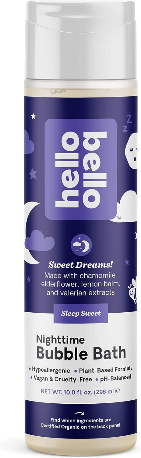 [Australia] - Hello Bello Nighttime Bubble Bath - Gentle Hypoallergenic Tear-Free Formula for Babies and Kids - Vegan and Cruelty-Free - Sleep Sweet Scented - 10 fl oz 10 Fl Oz (Pack of 1) 