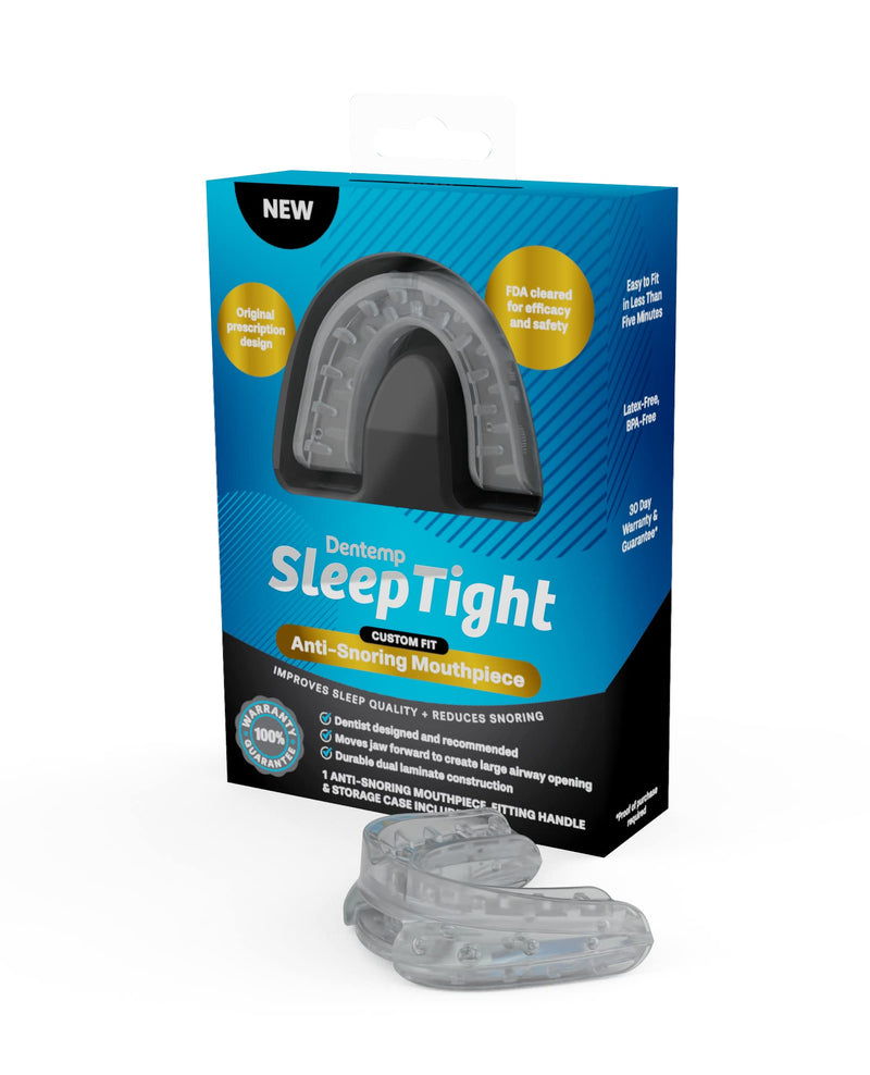 [Australia] - Dentemp SleepTight Mouthpiece – Anti Snoring Device - Custom Fit Snoring Mouthguard for a Sleep Apnea - Device Designed by Dentist and Made in USA 1pk 
