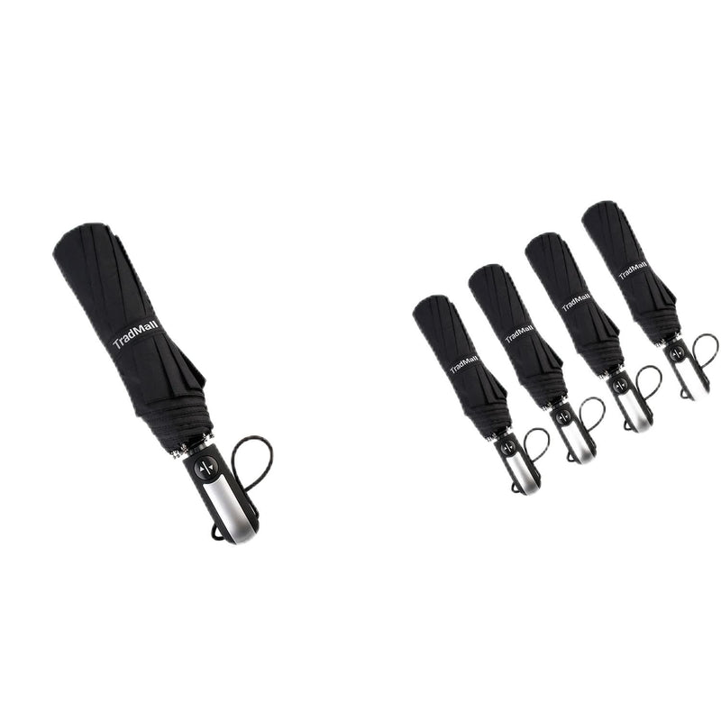 TradMall 1 Pack Travel Umbrella & 4 Pack Travel Umbrella Bundle
