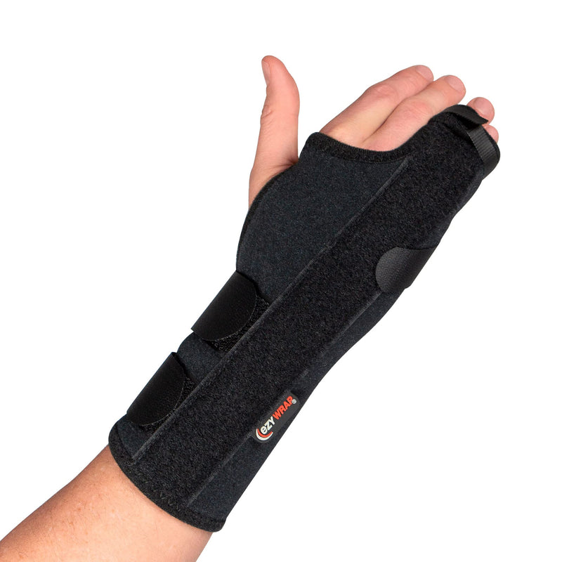 [Australia] - Boxer Fracture Splint Hand Brace with Finger Support – Wrist Brace Right Hand with Adjustable Fit, Hypoallergenic Material & Soft Edges – Designed for Metacarpal Fracture, Sprain, or Swelling Regular Right-Hand 