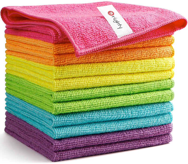 [Australia] - Orighty Microfiber Cleaning Cloths, Pack of 12, Highly Absorbent Cleaning Supplies, Lint Free Cloths for Multiple-use, Powerful Dust Removal Cleaning Rags for House, Kitchen, Car Care(12x12 inch) 