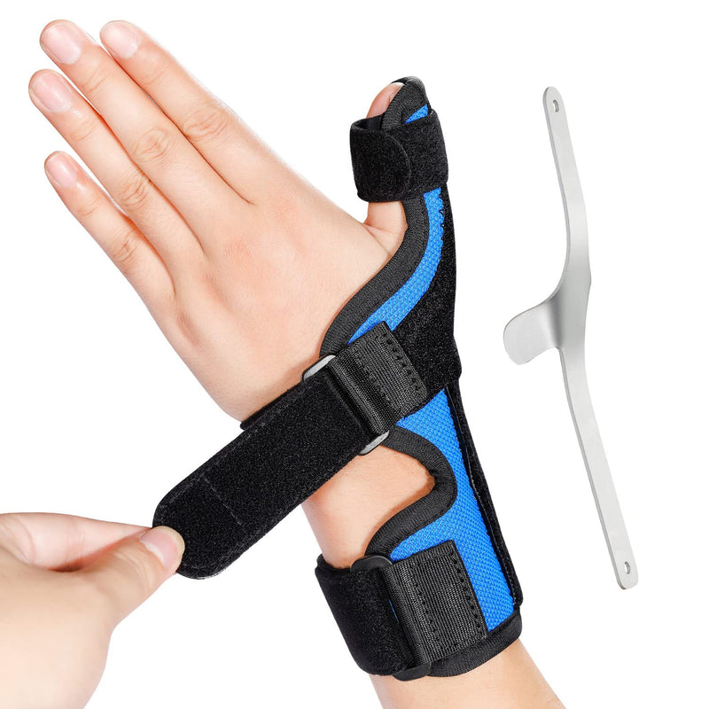 [Australia] - DrFinger Thumb Spica Splint Brace fit Left & Right Hand, Trigger Thumb and Wrist Support, Thumb Immobiliser for De Quervains Tenosynovitis Tendonitis, Broken Thumb Stabilizer, for Women & Men- L/XL 