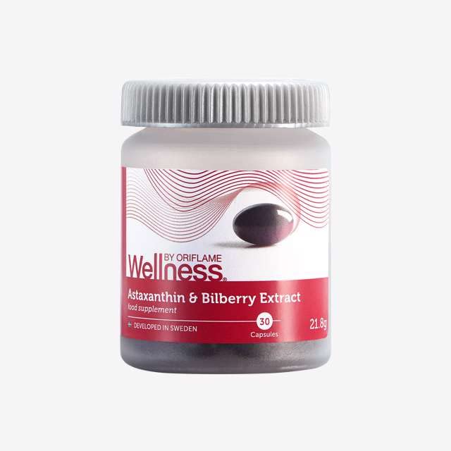 [Australia] - wellness by oriflame Astaxanthin & Bilberry Extract 30 Capsules 