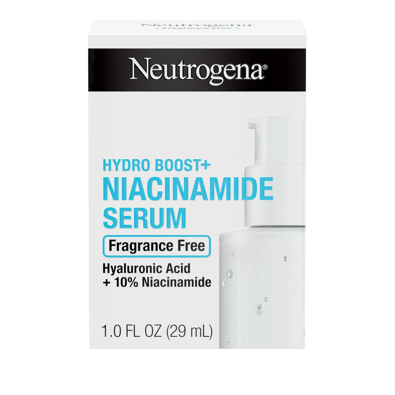 Neutrogena Hydro Boost + Niacinamide Serum for Face with Hyaluronic Acid & Vitamin B3, Multi-Action Face Serum to Hydrate & Improve Skin Complexion & Refine Look of Pores, Fragrance Free, 1 oz | Multi-Action Face Serum to Hydrate & Improve Skin Complex...